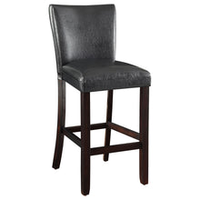 Load image into Gallery viewer, Alberton Upholstered Bar Stools Black and Cappuccino (Set of 2)