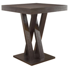 Load image into Gallery viewer, Freda Double X-shaped Base Square Bar Table Cappuccino