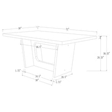 Load image into Gallery viewer, Sherry Rectangular Marble Top Dining Table set