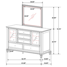 Load image into Gallery viewer, Sandy Beach Dresser with Mirror