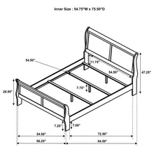 Load image into Gallery viewer, Louis Philippe Bedroom Set