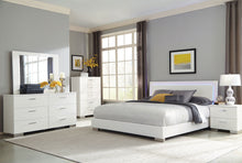 Load image into Gallery viewer, Felicity Panel Bed with LED Lighting