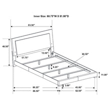 Load image into Gallery viewer, Felicity Panel Bed with LED Lighting