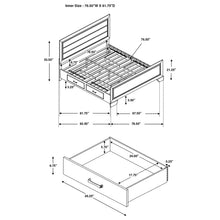 Load image into Gallery viewer, Kauffman Panel Platform Storage Bed