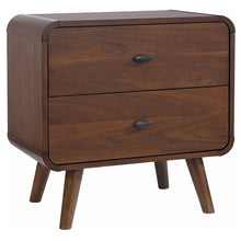 Load image into Gallery viewer, Robyn 2-drawer Nightstand Dark Walnut