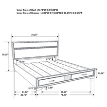 Load image into Gallery viewer, Miranda Panel Platform Storage Bed