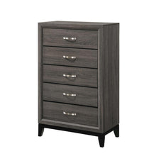 Load image into Gallery viewer, Watson 5-drawer Chest Grey Oak and Black