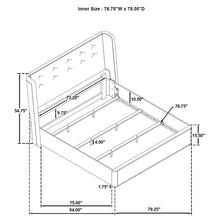 Load image into Gallery viewer, Leandro Wingback Bed