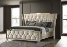 Load image into Gallery viewer, Lorient Wingback Bed with LED Lighting