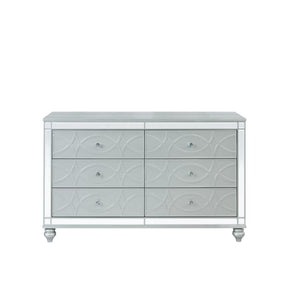 Gunnison 6-drawer Dresser Silver Metallic