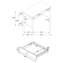 Load image into Gallery viewer, Arini Makeup Vanity Table with Wall Mirror