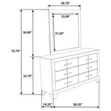 Load image into Gallery viewer, Trenton Dresser with Mirror
