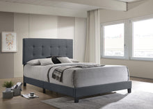 Load image into Gallery viewer, Mapes Tufted Upholstered Eastern King, Queen, Twin &amp; Full Bed Charcoal &amp; Grey
