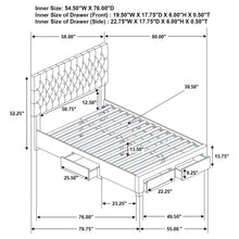 Load image into Gallery viewer, Soledad Panel Platform Storage Bed