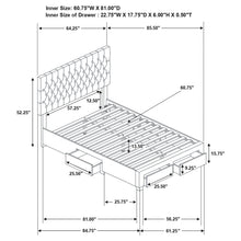 Load image into Gallery viewer, Soledad Panel Platform Storage Bed