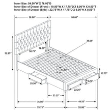 Load image into Gallery viewer, Soledad Panel Platform Storage Bed