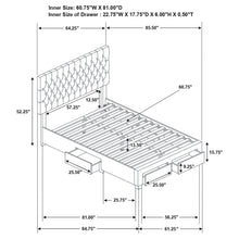 Load image into Gallery viewer, Soledad Panel Platform Storage Bed