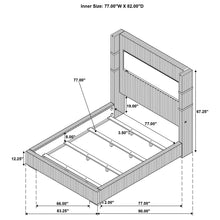 Load image into Gallery viewer, Tisdall Wingback Bed with Flame Visualizer