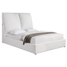 Load image into Gallery viewer, Gwendoline Upholstered Platform Bed with Pillow Headboard White