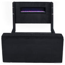 Load image into Gallery viewer, Tisdall Wingback TV Bed with Flame Visualizer