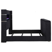 Load image into Gallery viewer, Tisdall Wingback TV Bed with Flame Visualizer