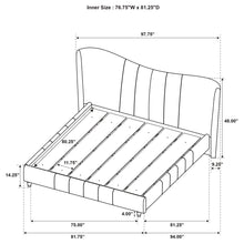 Load image into Gallery viewer, Evelyn Panel Platform Bed