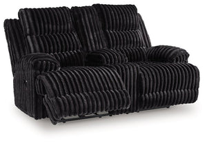 Rhine Falls Reclining Loveseat with Console