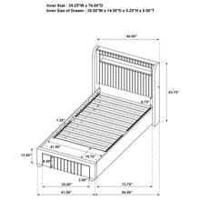Load image into Gallery viewer, Madison Full &amp; Twin Bed