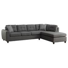 Load image into Gallery viewer, Stonenesse Tufted Sectional Grey image