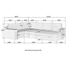 Load image into Gallery viewer, Devonshire Pull-Out Sleeper Sectional Sofa