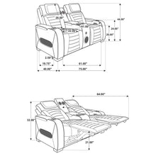 Load image into Gallery viewer, Zuma Dual Power Reclining Loveseat