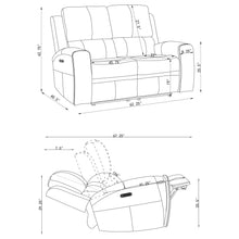 Load image into Gallery viewer, Brickston Triple Power Reclining Sofa Set