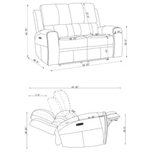 Load image into Gallery viewer, Brickston Triple Power Reclining Loveseat