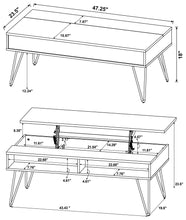 Load image into Gallery viewer, Fanning Lift-Top Coffee Table