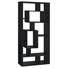 Load image into Gallery viewer, Linbrook 10-shelf Bookcase Black Oak