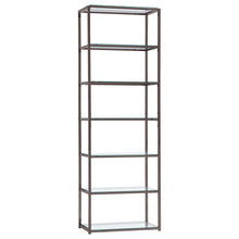 Load image into Gallery viewer, Kate 6-shelf Bookcase Black Nickel