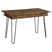 Load image into Gallery viewer, Sheeran Writing Desk with 4 Hidden Storages Rustic Amber