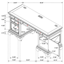 Load image into Gallery viewer, Hartshill Credenza Desk with Hutch