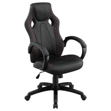 Load image into Gallery viewer, Carlos Arched Armrest Upholstered Office Chair Black