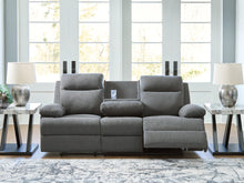 Load image into Gallery viewer, Side-Swipe Reclining Sofa with Drop Down Table
