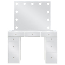 Load image into Gallery viewer, Regina Makeup Vanity Table with LED Mirror and Stool