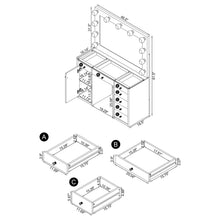 Load image into Gallery viewer, Acena Makeup Vanity Table with LED Mirror