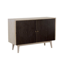 Load image into Gallery viewer, Ixora 2-door Accent Cabinet White Washed and Black
