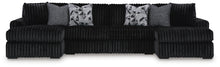 Load image into Gallery viewer, Midnight-Madness Sectional with Chaise