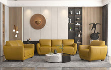 Load image into Gallery viewer, Valeria Mustard Leather Sofa