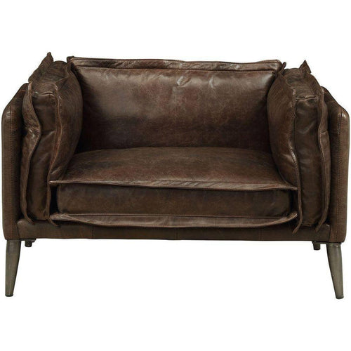 Acme Furniture Porchester Chair in Distress Chocolate 52482
