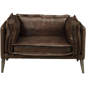 Acme Furniture Porchester Chair in Distress Chocolate 52482