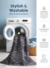 Load image into Gallery viewer, Bunchly 7'10" x 10'3" Washable Rug