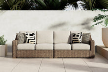 Load image into Gallery viewer, Beachcroft 2-Piece Outdoor Loveseat with Cushion