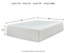 Load image into Gallery viewer, Chime 12 Inch Memory Foam Mattress in a Box